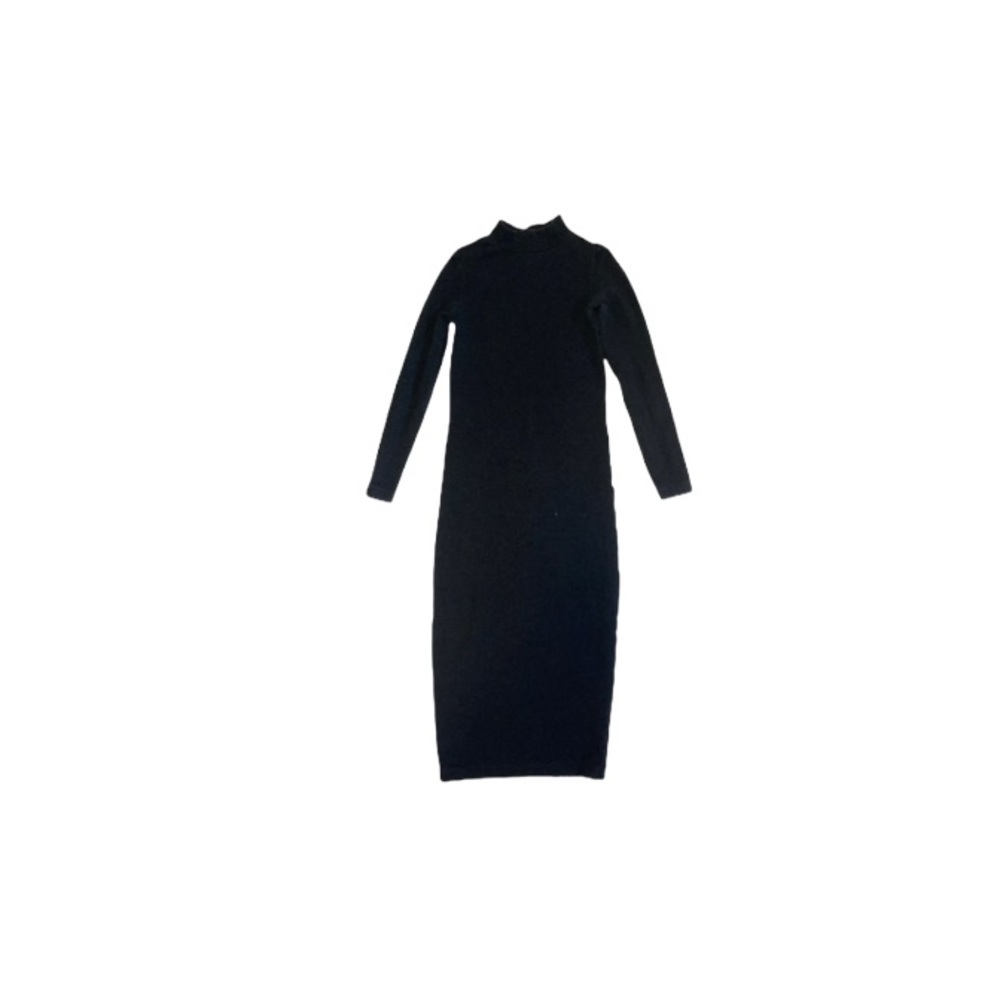 American Apparel Vintage Black Cotton Long Sleeved Dress - Women’s Size Small